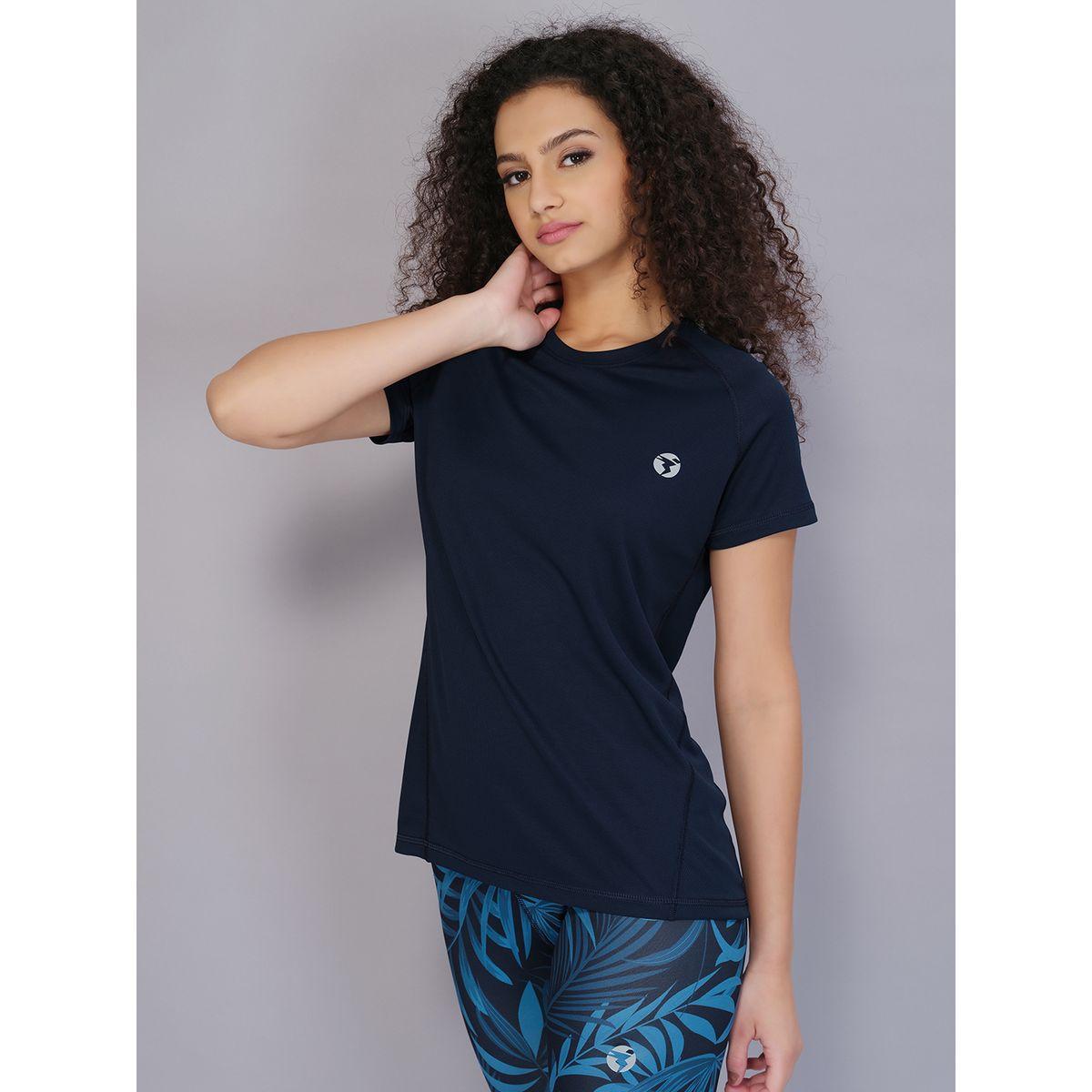 تيشيرت سادة بقصة سليم فت تكنوسبورت × ستايلي-women-clothing-sportswearandactivewear-tshirtsandvests-image-4
