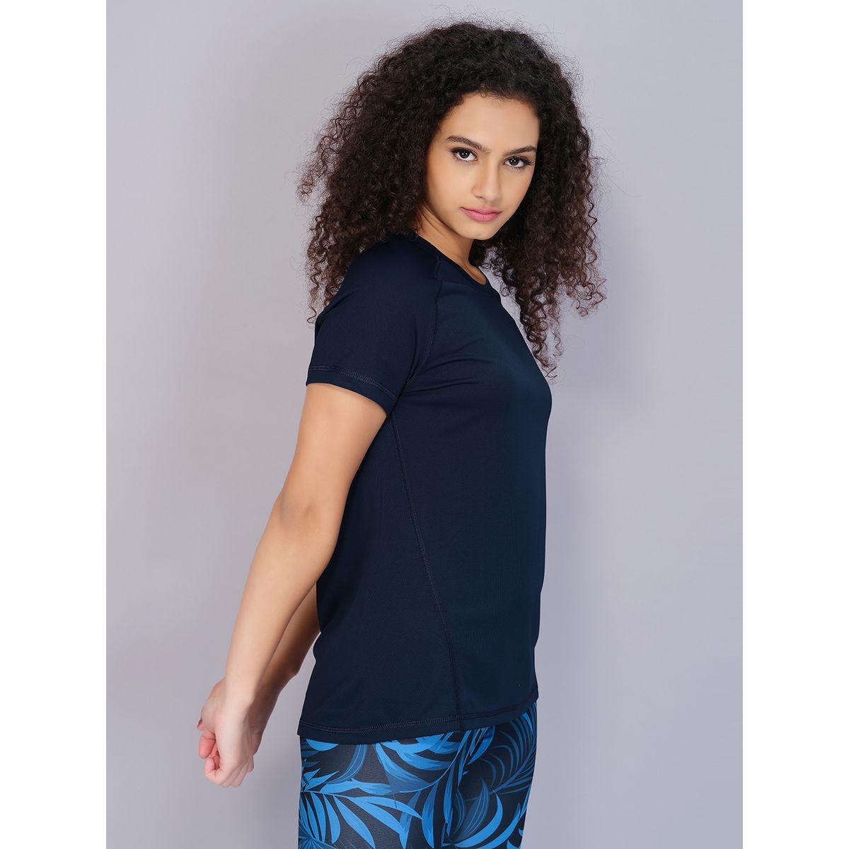 Technosport X Styli  Solid Slim Fit Crew Neck T-Shirt with Techno Cool-women-clothing-sportswearandactivewear-tshirtsandvests-image-5