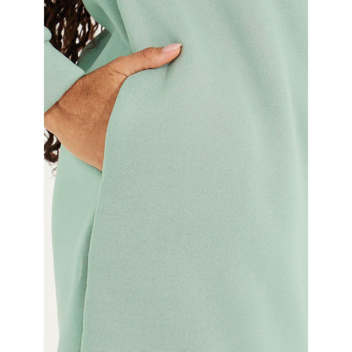 هودي طويل سادة بقصة عادية-women-winterwear-hoodiesandsweatshirts-hoodies-image-2
