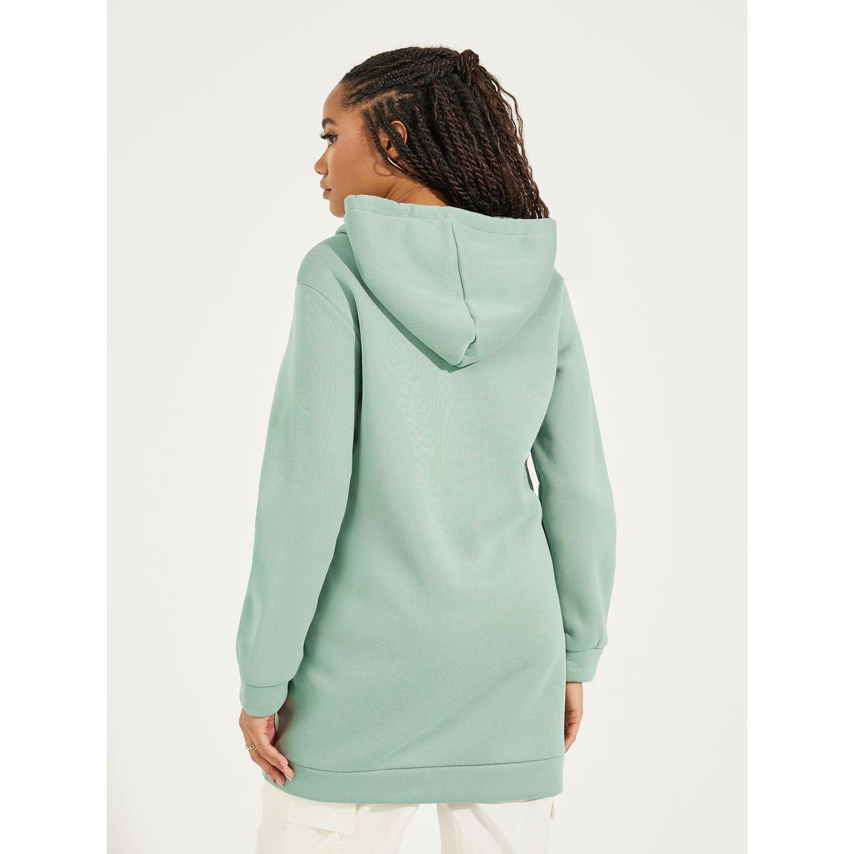 هودي طويل سادة بقصة عادية-women-winterwear-hoodiesandsweatshirts-hoodies-image-1