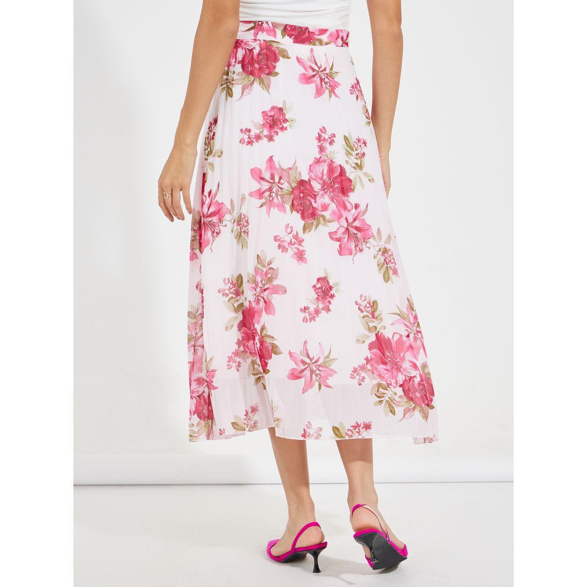 تنورة ميدي بكسرات وطبعة زهور-women-clothing-bottoms-skirts-image-4
