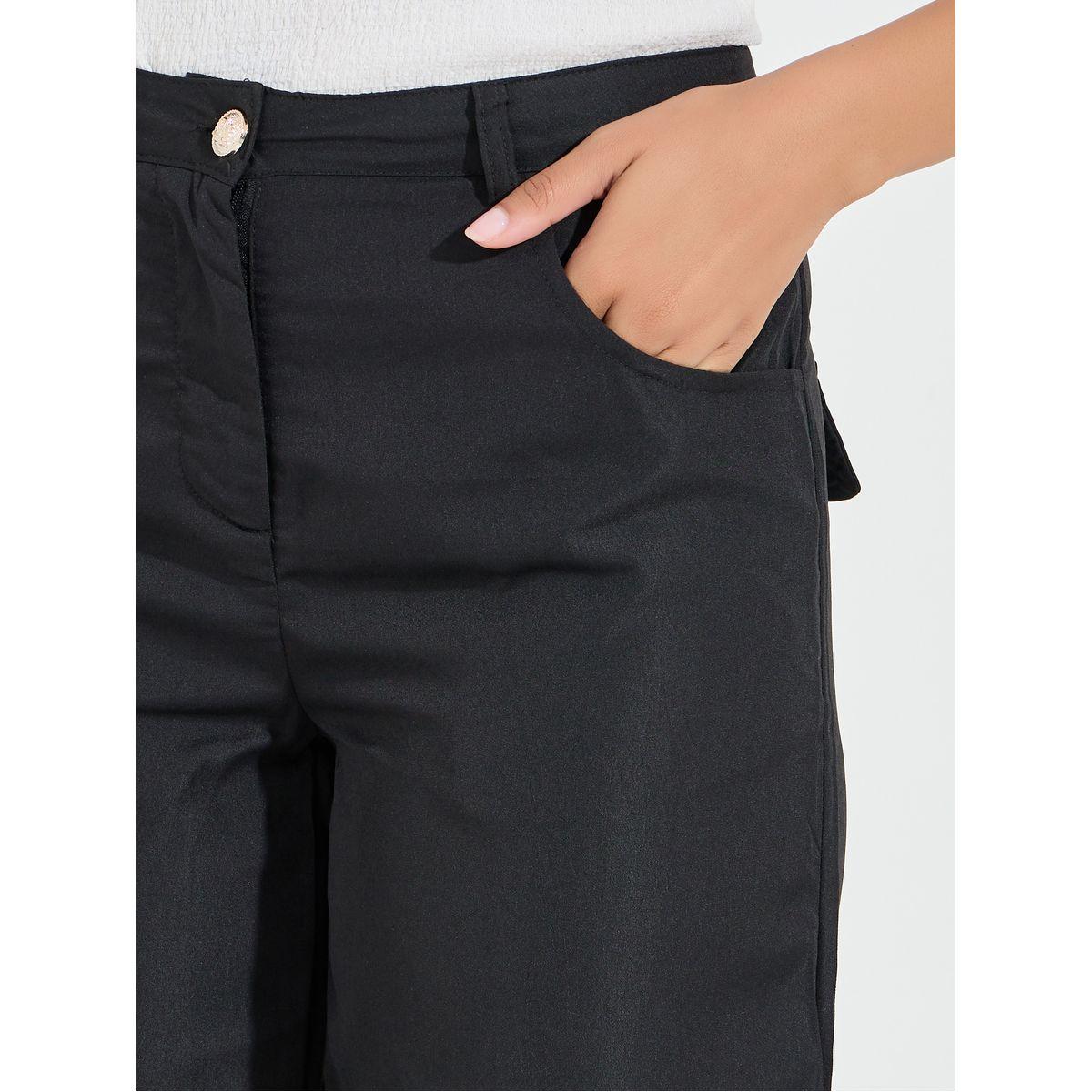 Styli Solid Wide Leg Full Length Pants-women-clothing-bottoms-trousers-image-3