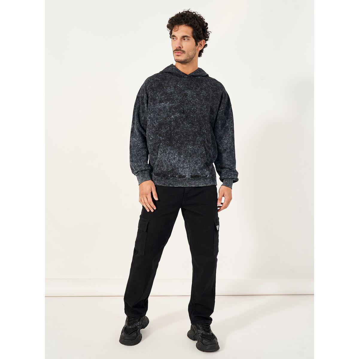 Styli Acid Washed Oversized Hoodie with Rose Embroidery Detail-men-winterwear-hoodiesandsweatshirts-image-2