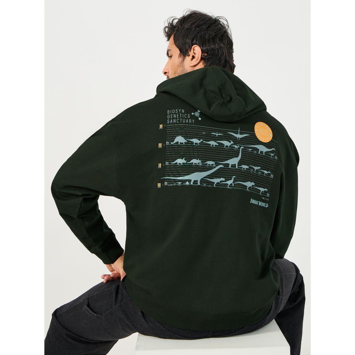 Styli Jurassic Park Character Print Oversized Hoodie-men-winterwear-hoodiesandsweatshirts-image-1