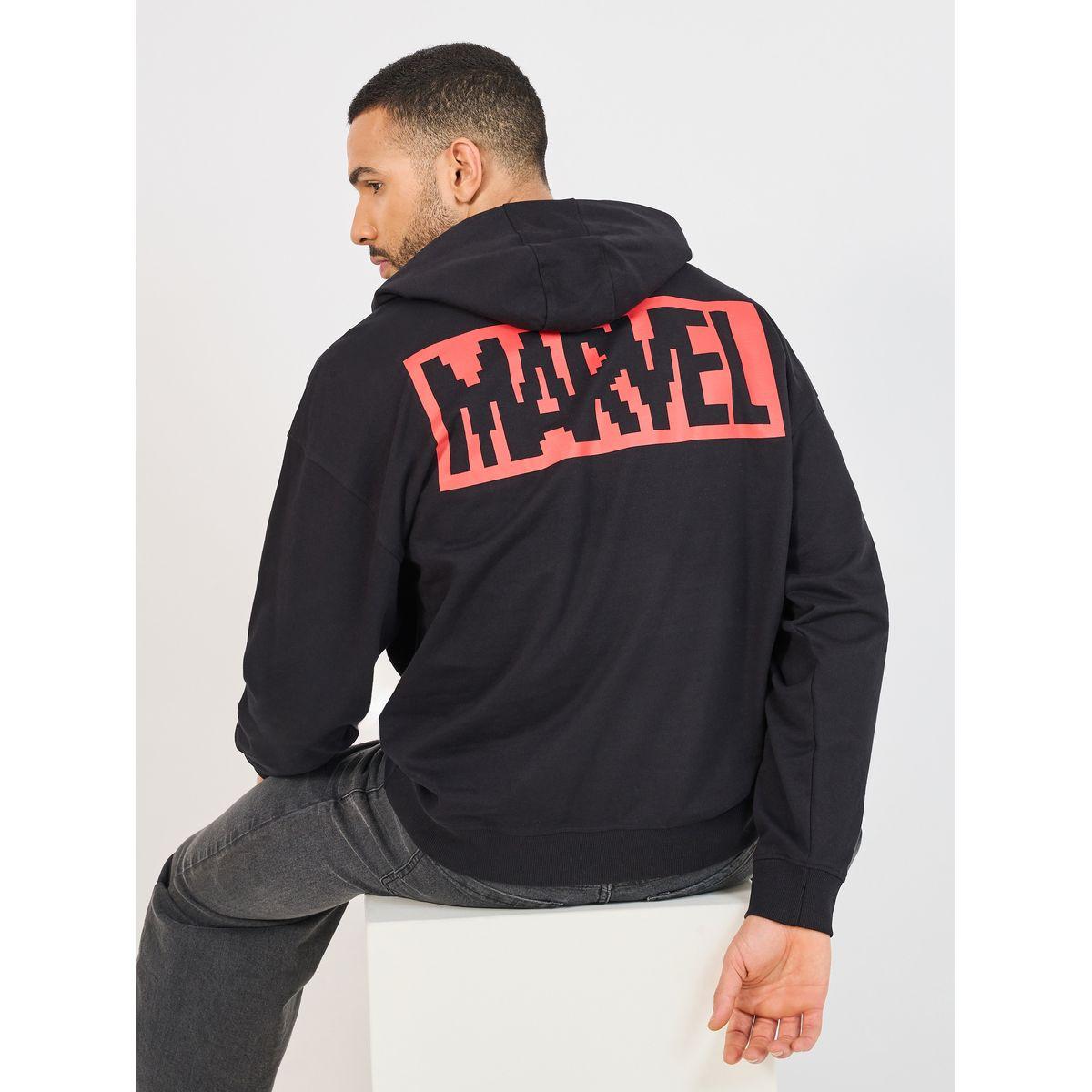 Styli Marvel Comics Character Print Oversized Hoodie-men-winterwear-hoodiesandsweatshirts-image-1