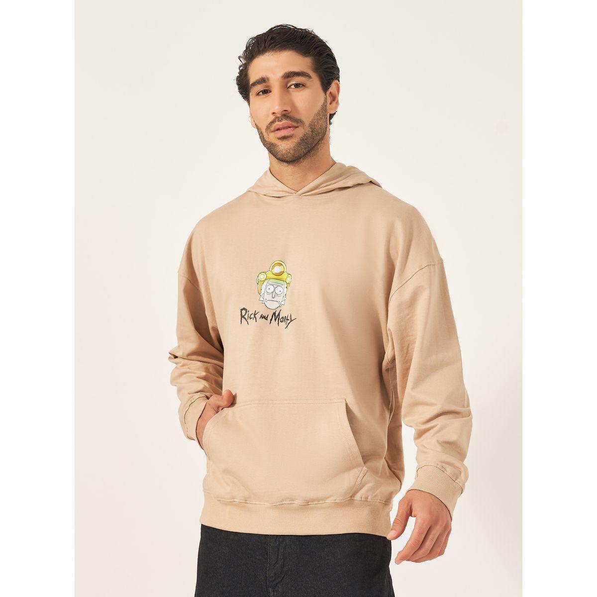 Styli Rick & Morty Character Print Oversized Hoodie-men-winterwear-hoodiesandsweatshirts-image-1