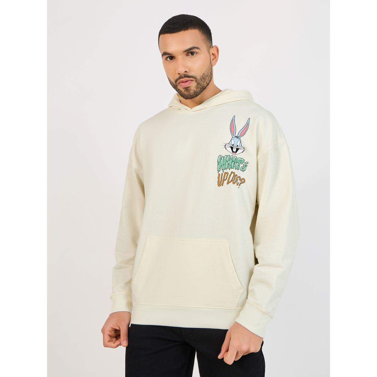 Styli Looney Tunes Character Print Oversized Hoodie-men-winterwear-hoodiesandsweatshirts-image-3