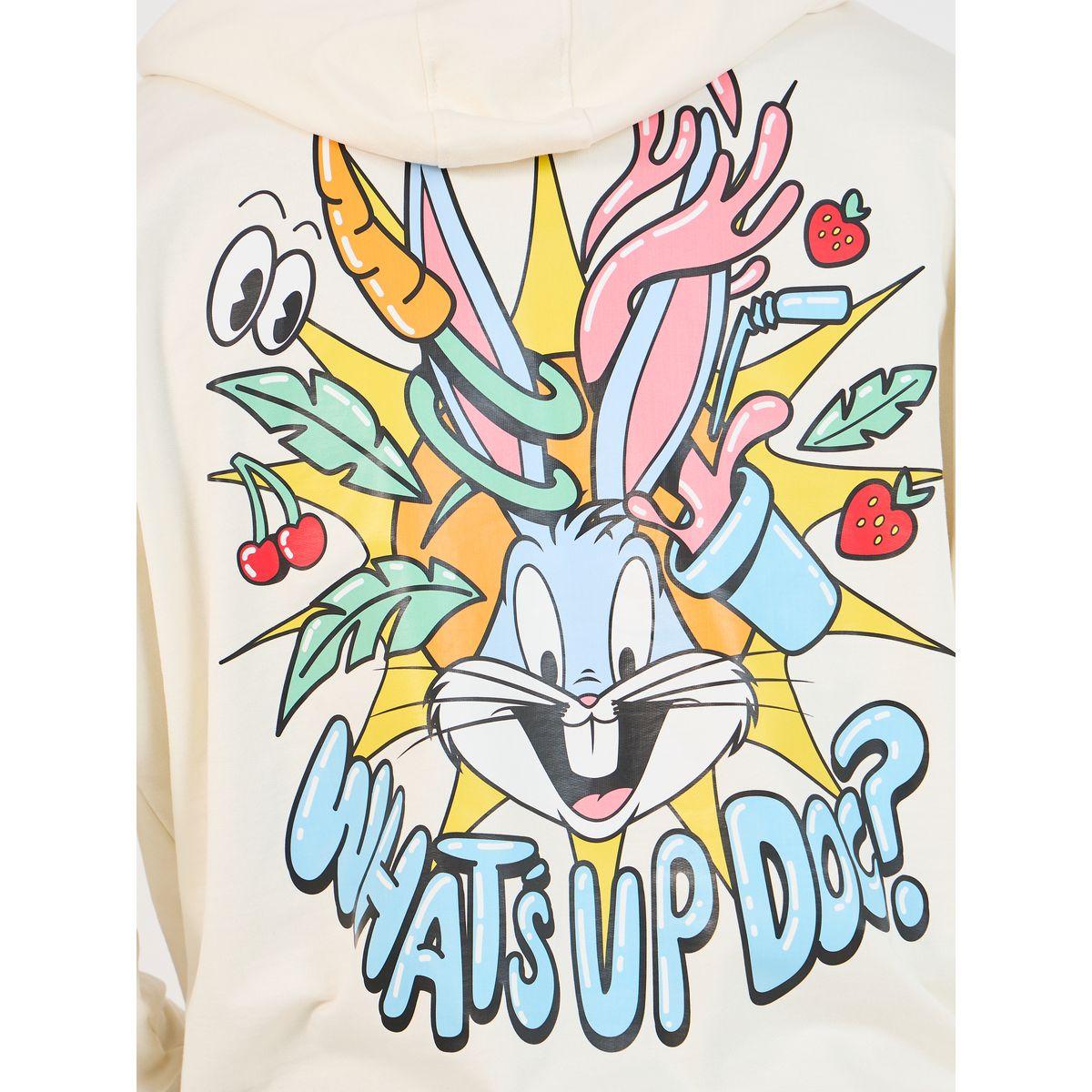 Styli Looney Tunes Character Print Oversized Hoodie-men-winterwear-hoodiesandsweatshirts-image-4