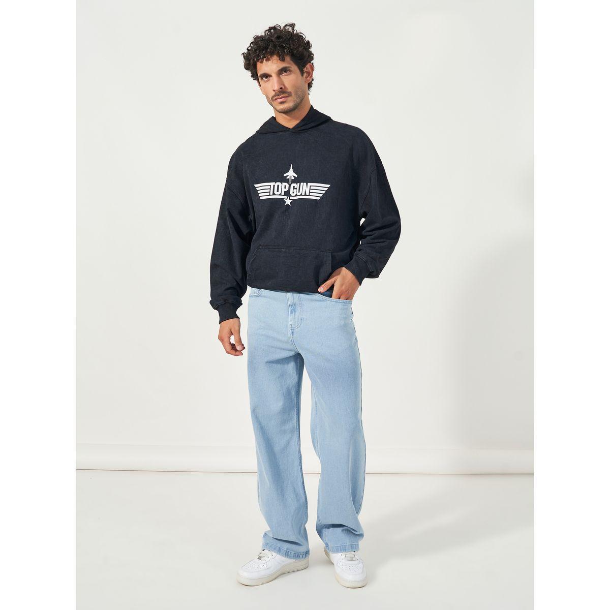 Styli Top Gun Graphic Print Oversized Hoodie-men-winterwear-hoodiesandsweatshirts-image-2