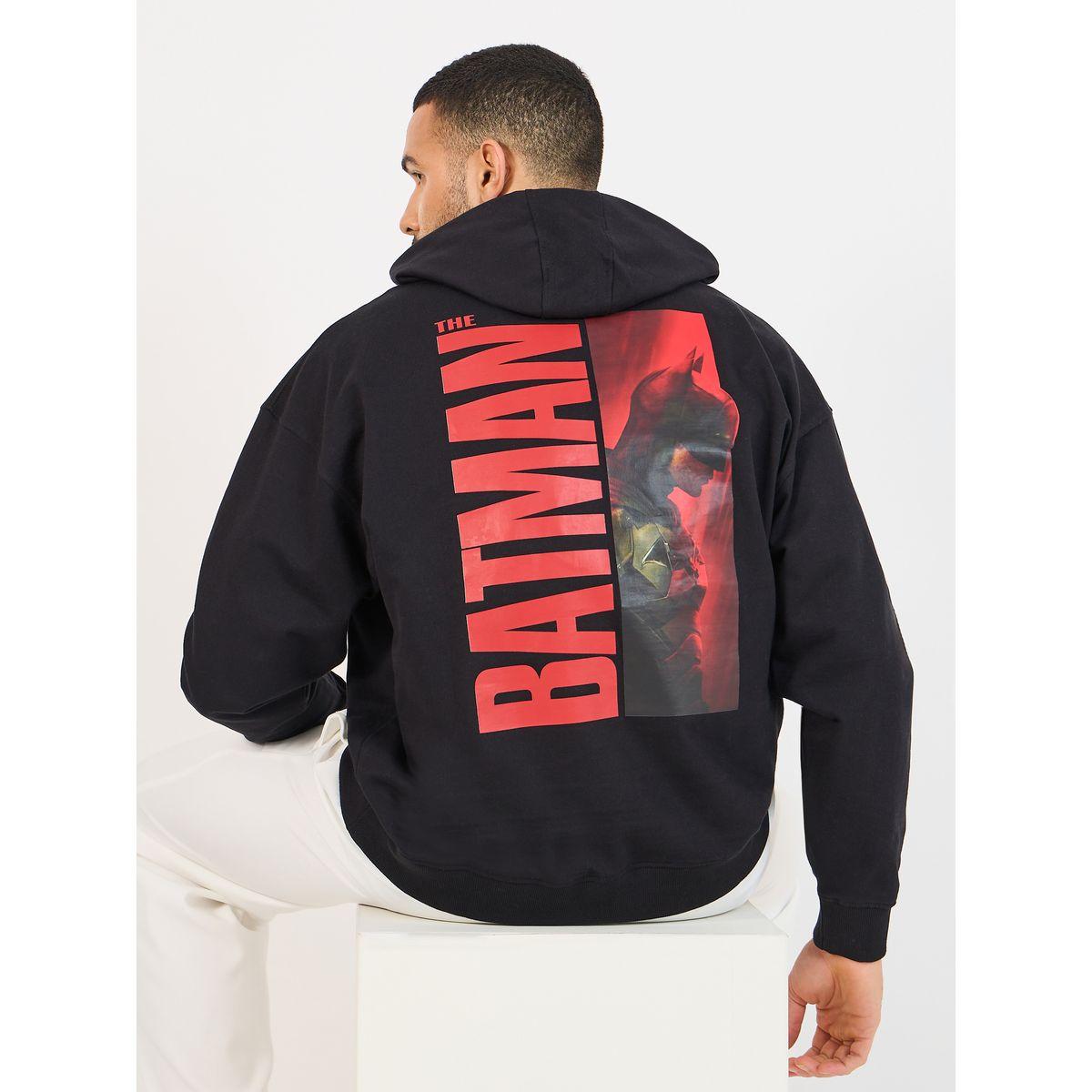Styli Batman Graphic Print Oversized Hoodie-men-winterwear-hoodiesandsweatshirts-image-1