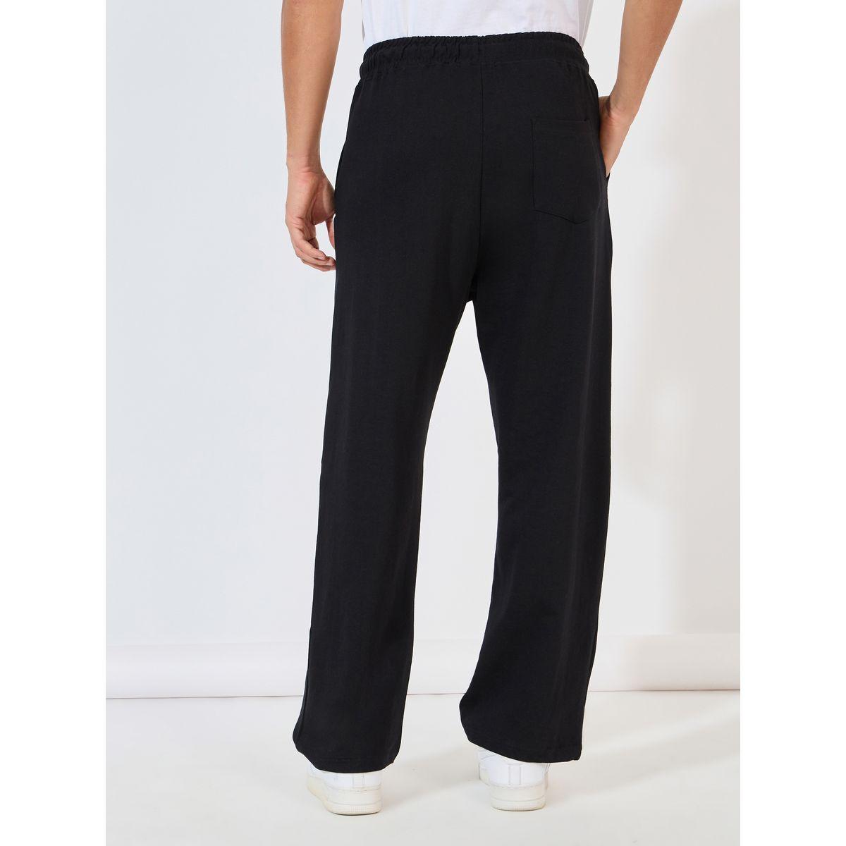 Styli Piping Detail Oversized Open Hem Joggers-men-clothing-bottoms-joggers-image-4
