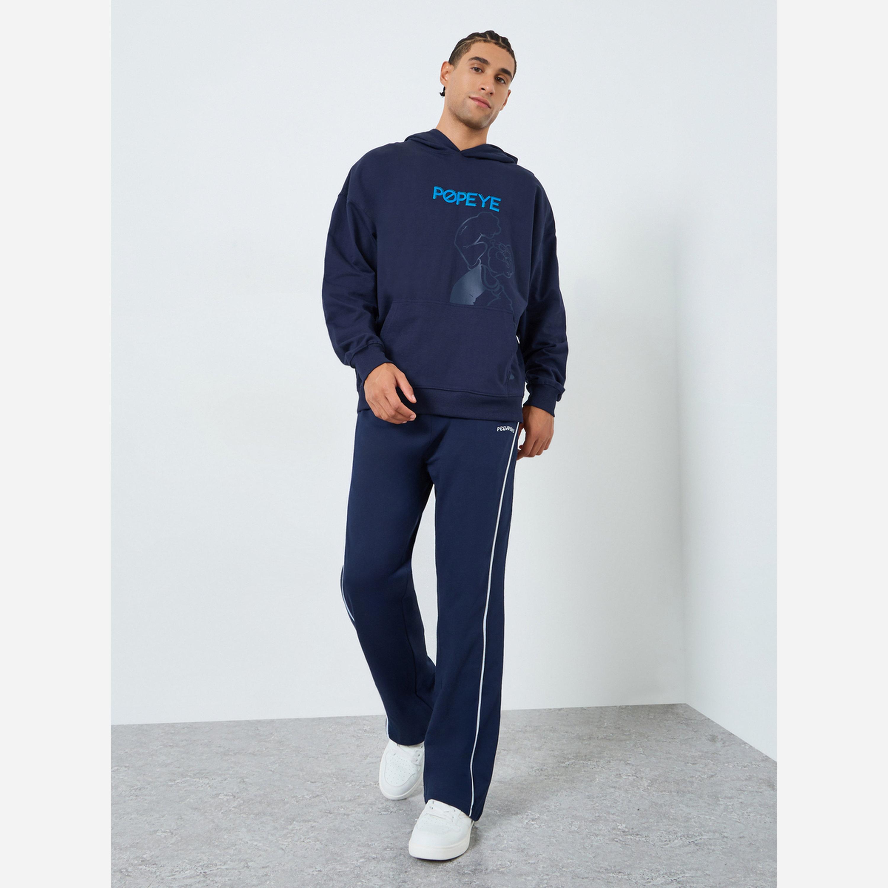 Styli Men Piping Detail Oversized Open Hem Joggers-men-clothing-bottoms-joggers-image-2