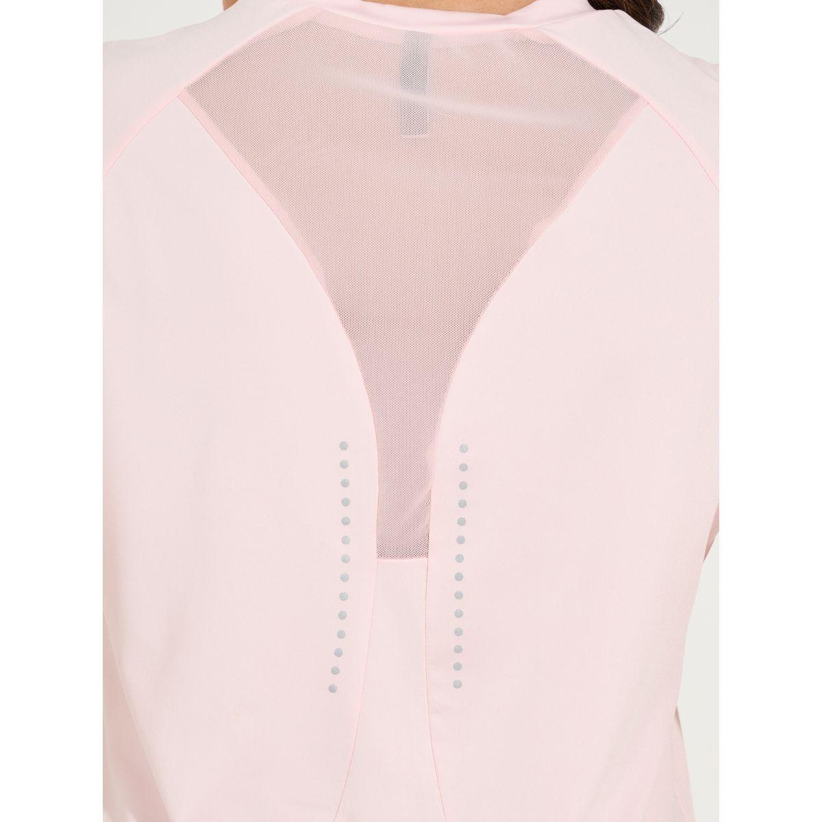 Styli Active Reflective Dots & Back Mesh Detail Curved Hem Top-women-clothing-sportswearandactivewear-tshirtsandvests-image-5