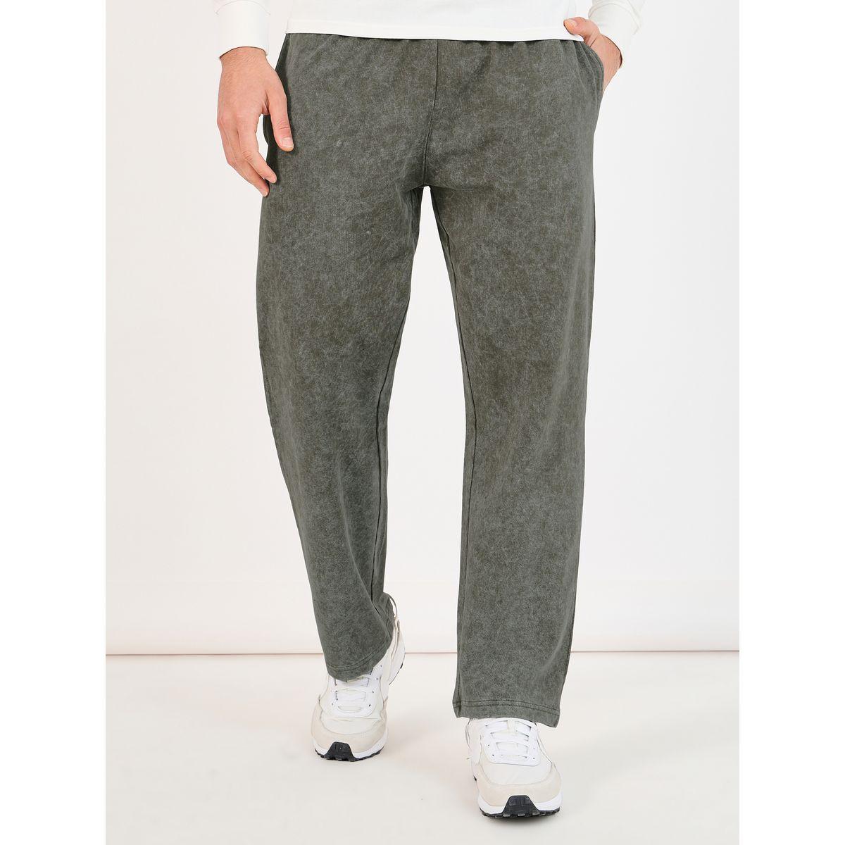 Styli Acid Wash Relaxed Fit Open Hem Joggers-men-clothing-bottoms-joggers-image-1
