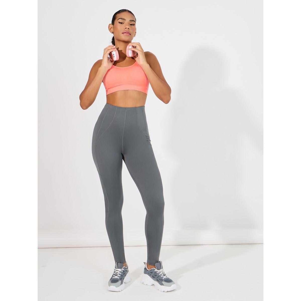 Styli Active Stitch Detail Back Waist Zipper Pocket Leggings-women-clothing-sportswearandactivewear-bottoms-joggersandtrackpants-image-1