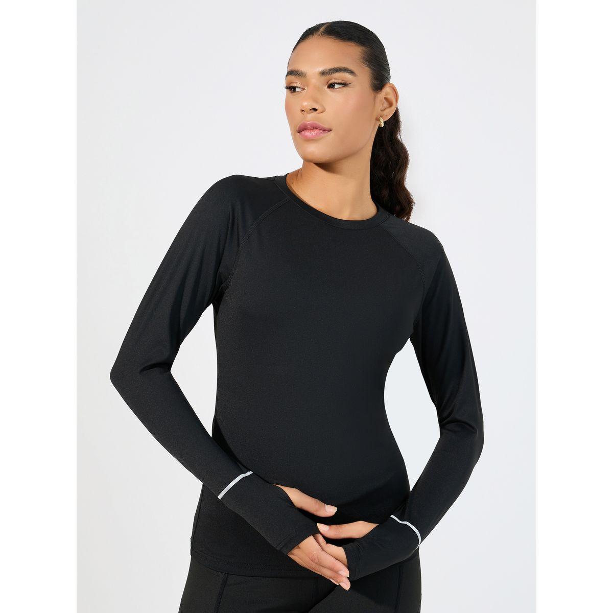 بلوزة بأشرطة عاكسة للضوء مع أكمام طويلة-women-clothing-sportswearandactivewear-tshirtsandvests-image-1