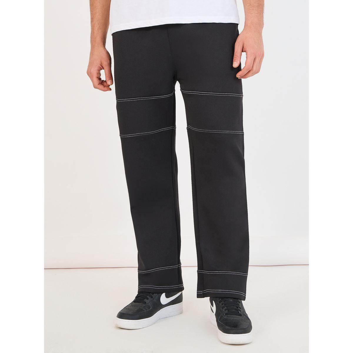 Styli Twin Needle Contrast Stich Oversized Joggers-men-clothing-bottoms-joggers-image-1