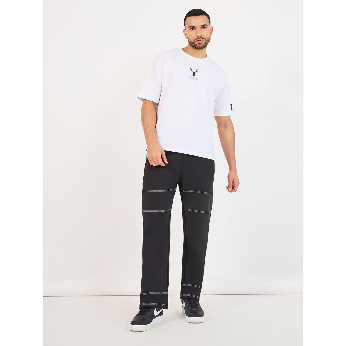 Styli Twin Needle Contrast Stich Oversized Joggers-men-clothing-bottoms-joggers-image-2