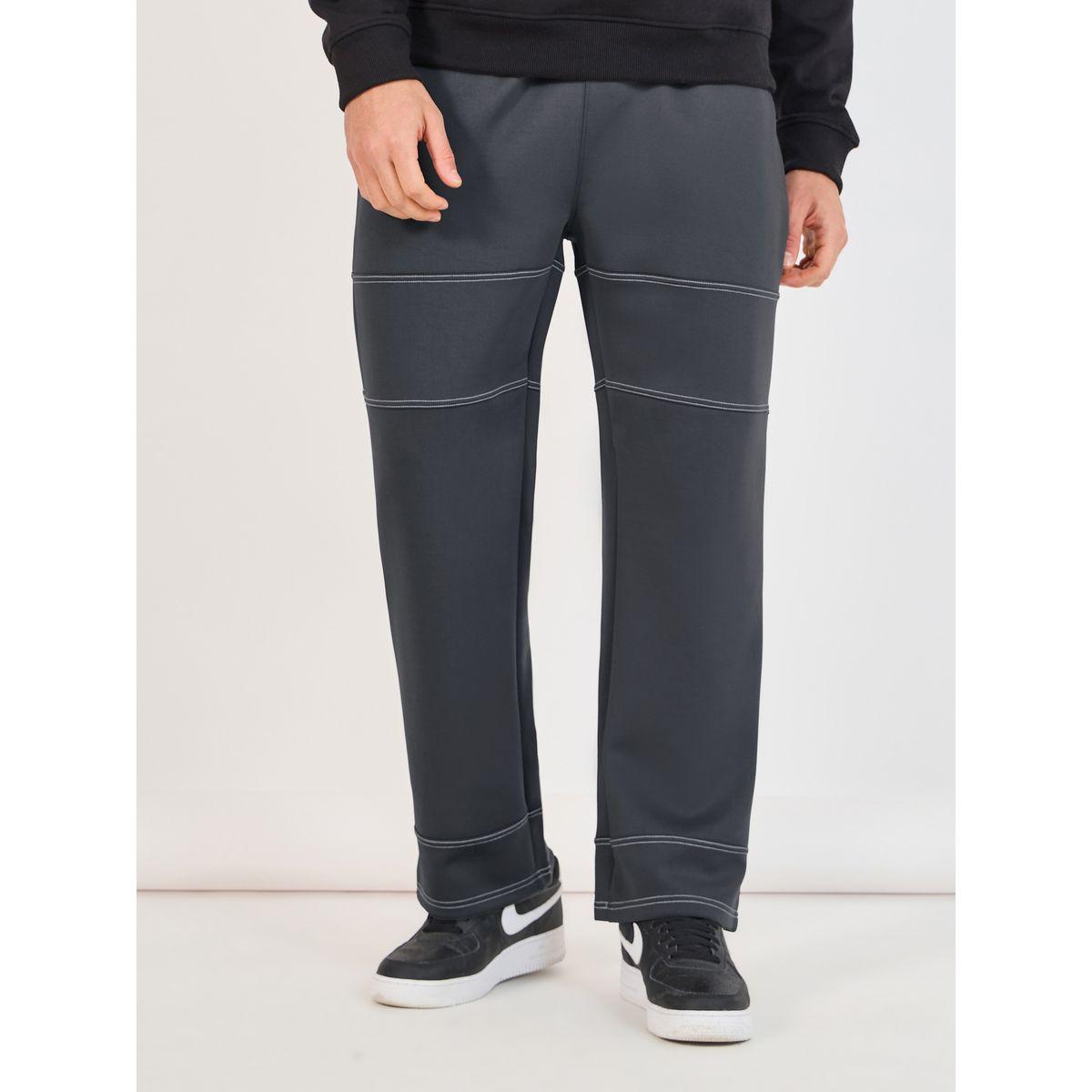 Styli Twin Needle Contrast Stich Oversized Joggers-men-clothing-bottoms-joggers-image-1