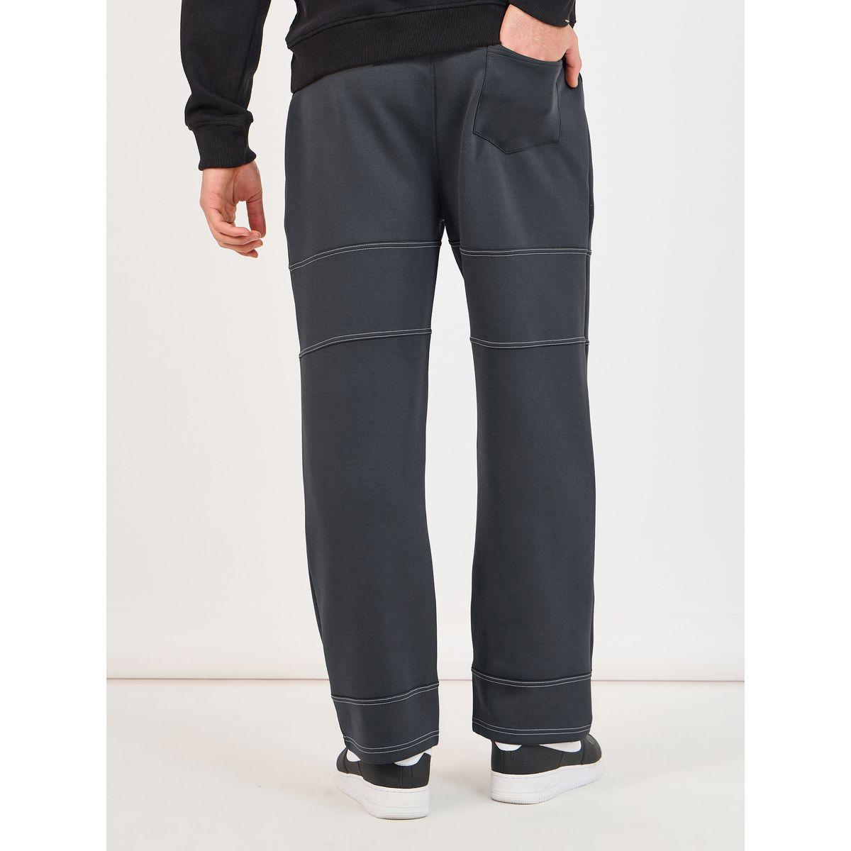 Styli Twin Needle Contrast Stich Oversized Joggers-men-clothing-bottoms-joggers-image-4