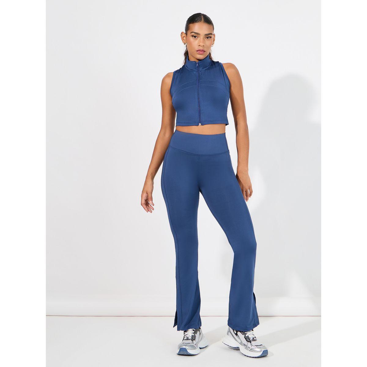 مجموعة من ليقنز مع صدرية رياضية بتفاصيل مدروزة-sports-women-clothing-trackpantsandtracksuits-image-1