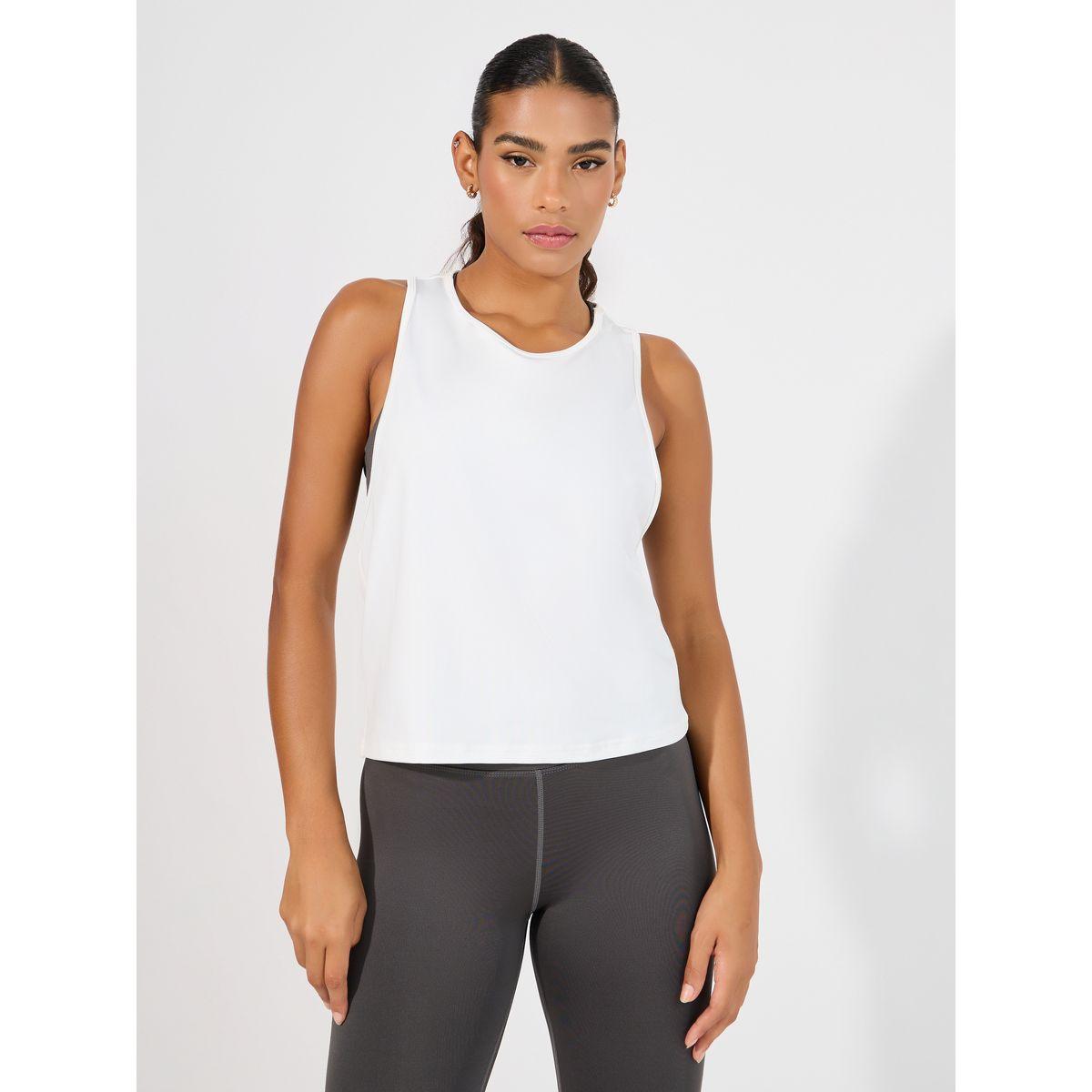 Styli Active Pack of 3 - Reflective Twist Back Tank, Cross Over Strap Sports Bra & Leggings Set-sports-women-clothing-trackpantsandtracksuits-image-4