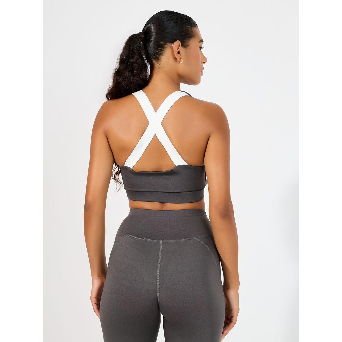 Styli Active Pack of 3 - Reflective Twist Back Tank, Cross Over Strap Sports Bra & Leggings Set-sports-women-clothing-trackpantsandtracksuits-image-8