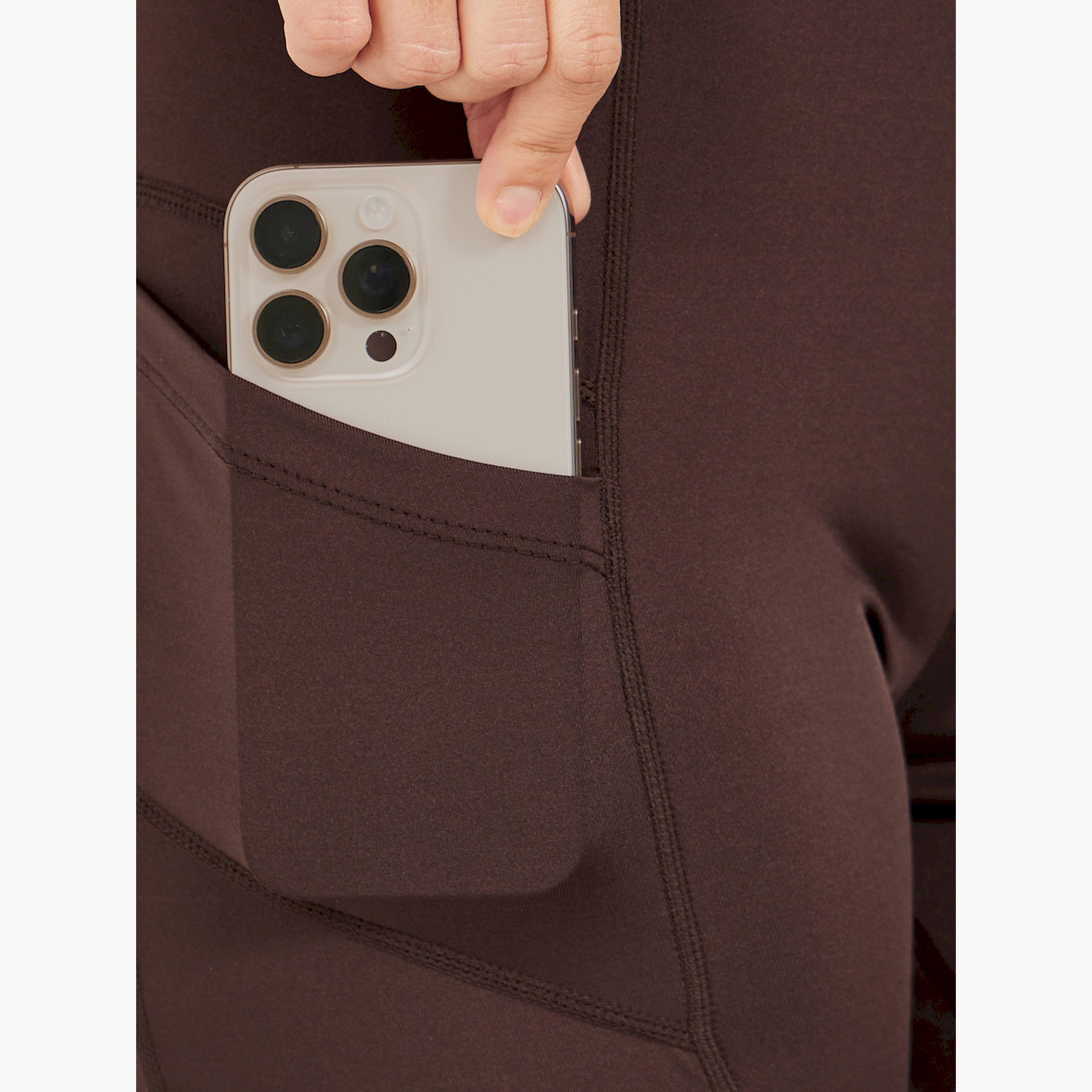 ستايلي - طقم ملابس رياضية سادة - بني-women-clothing-sportswearandactivewear-trackpantsandtracksuits-image-5
