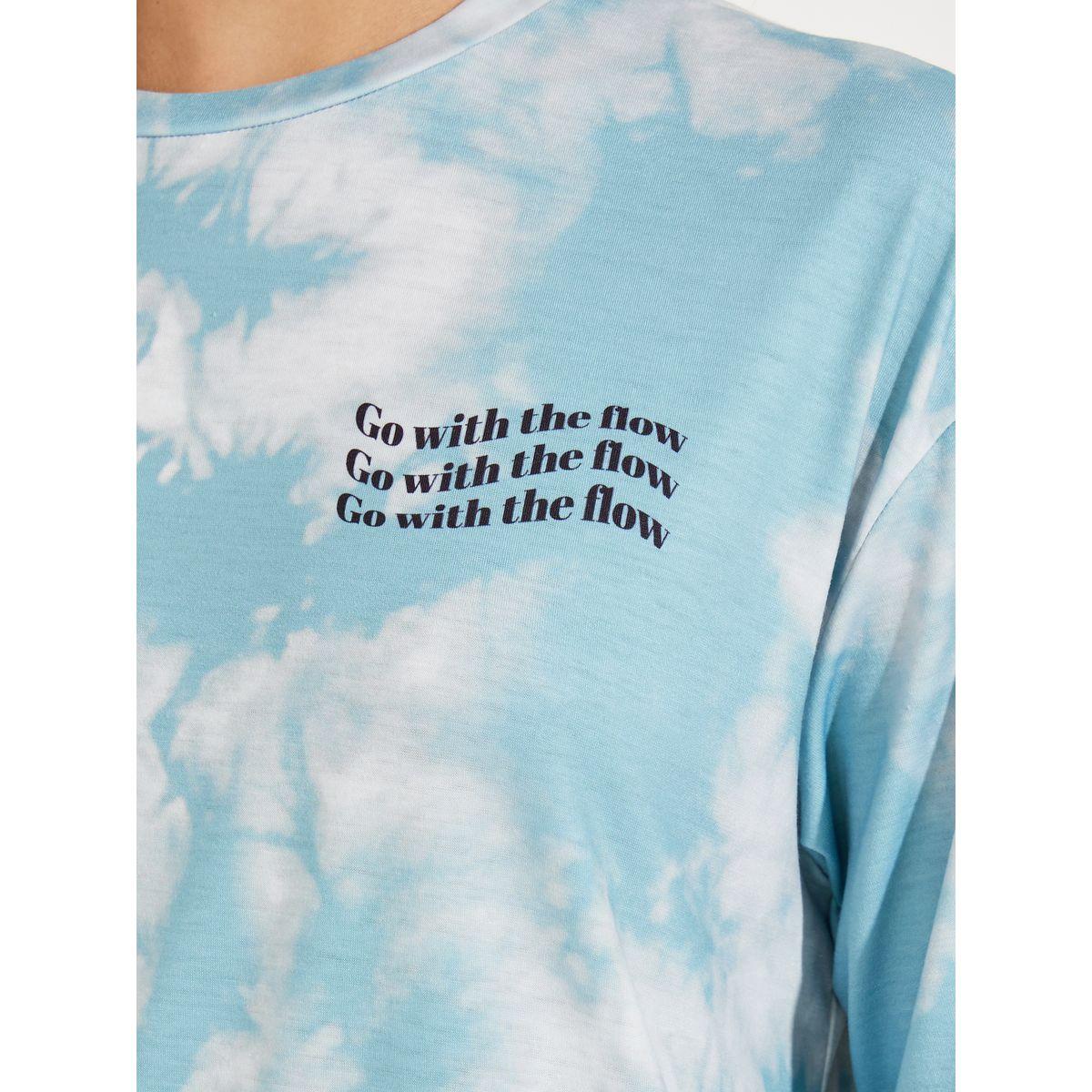 Styli Elevate Tie-Dye Printed T-Shirt & Wide Leg Joggers Co-Ords-women-clothing-coordsets-image-3