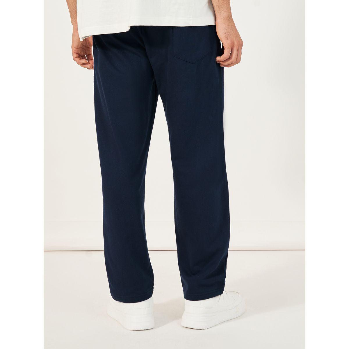 Styli Signature Relaxed Open Hem Joggers with Embroidery-men-clothing-bottoms-joggers-image-4