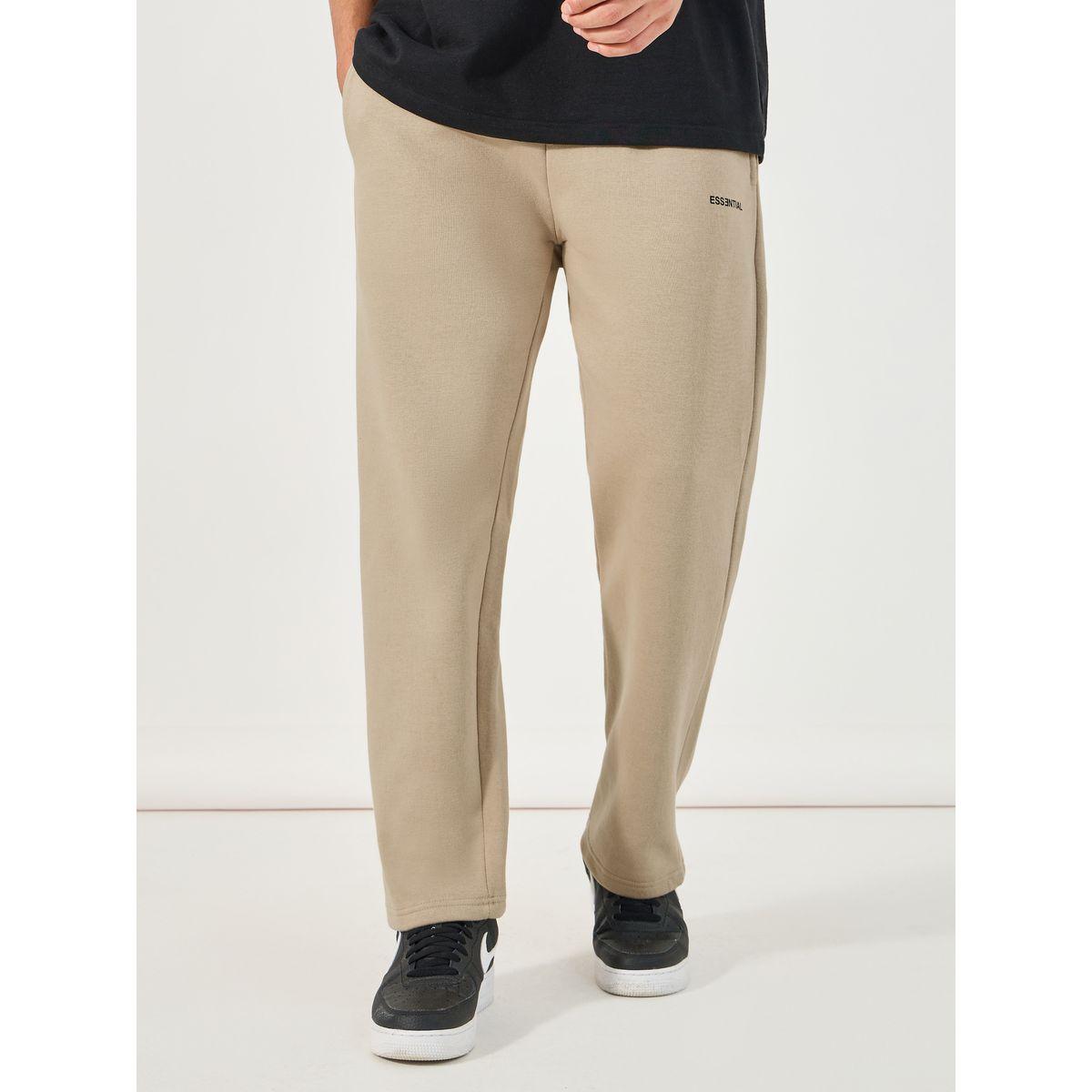 جوغر بحافة مفتوحة وقصة مريحة-men-clothing-bottoms-joggers-image-1