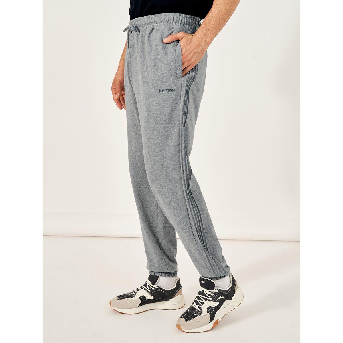 Side Pintucks Oversized Joggers with Embroidered Detail-men-clothing-bottoms-joggers-image-3