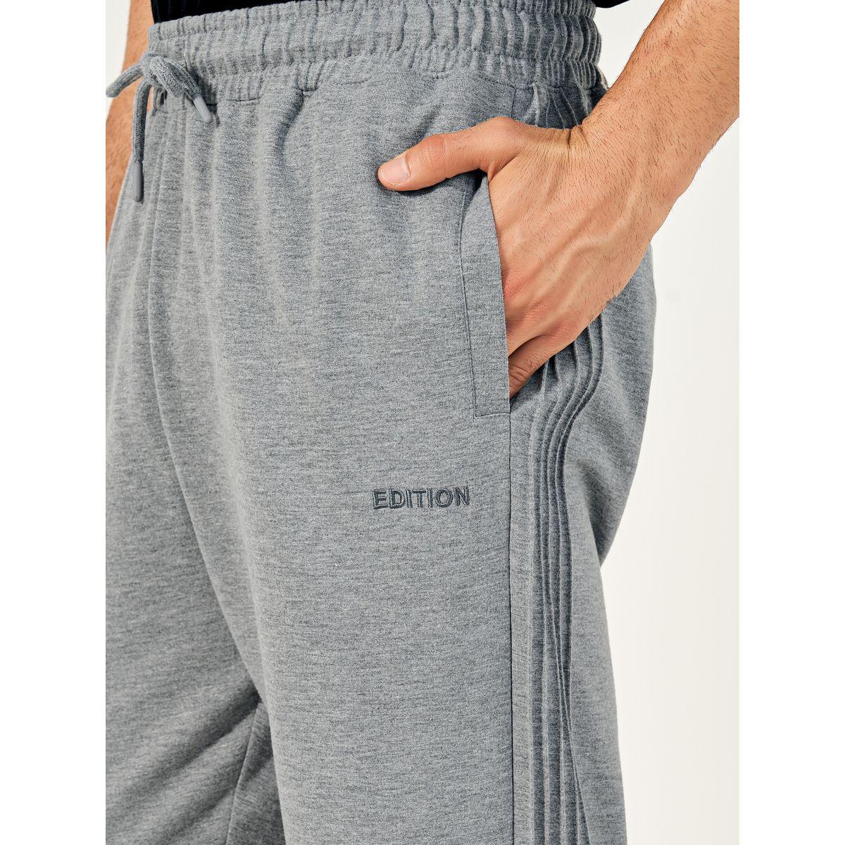 Side Pintucks Oversized Joggers with Embroidered Detail-men-clothing-bottoms-joggers-image-4