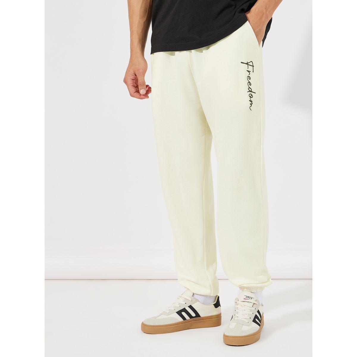 Styli Text Print Oversized Joggers-men-clothing-bottoms-joggers-image-1