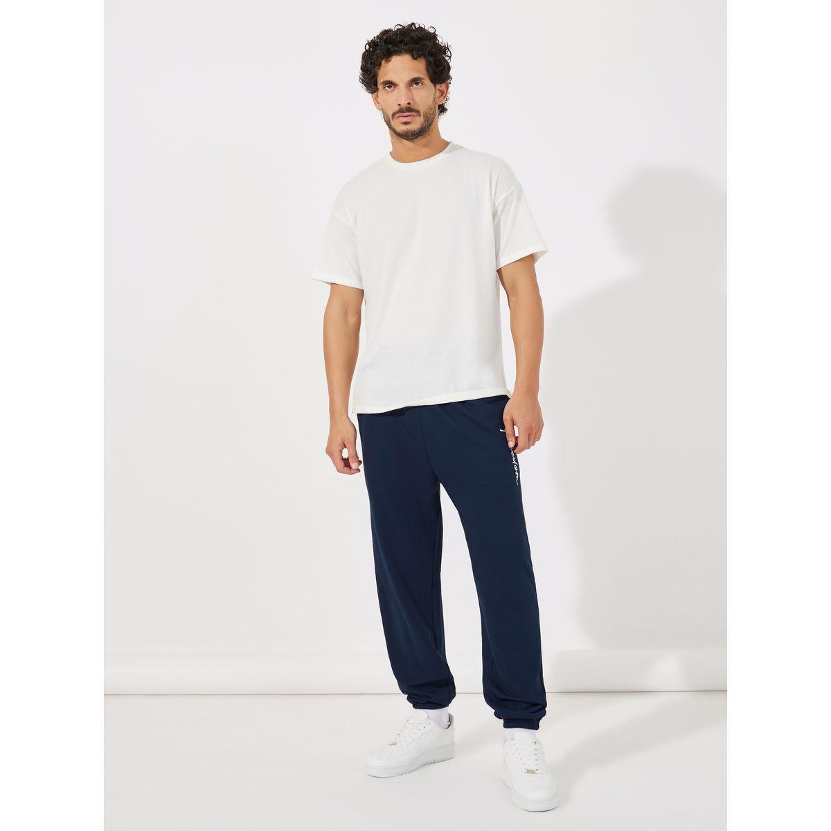 Styli Text Print Oversized Joggers-men-clothing-bottoms-joggers-image-2