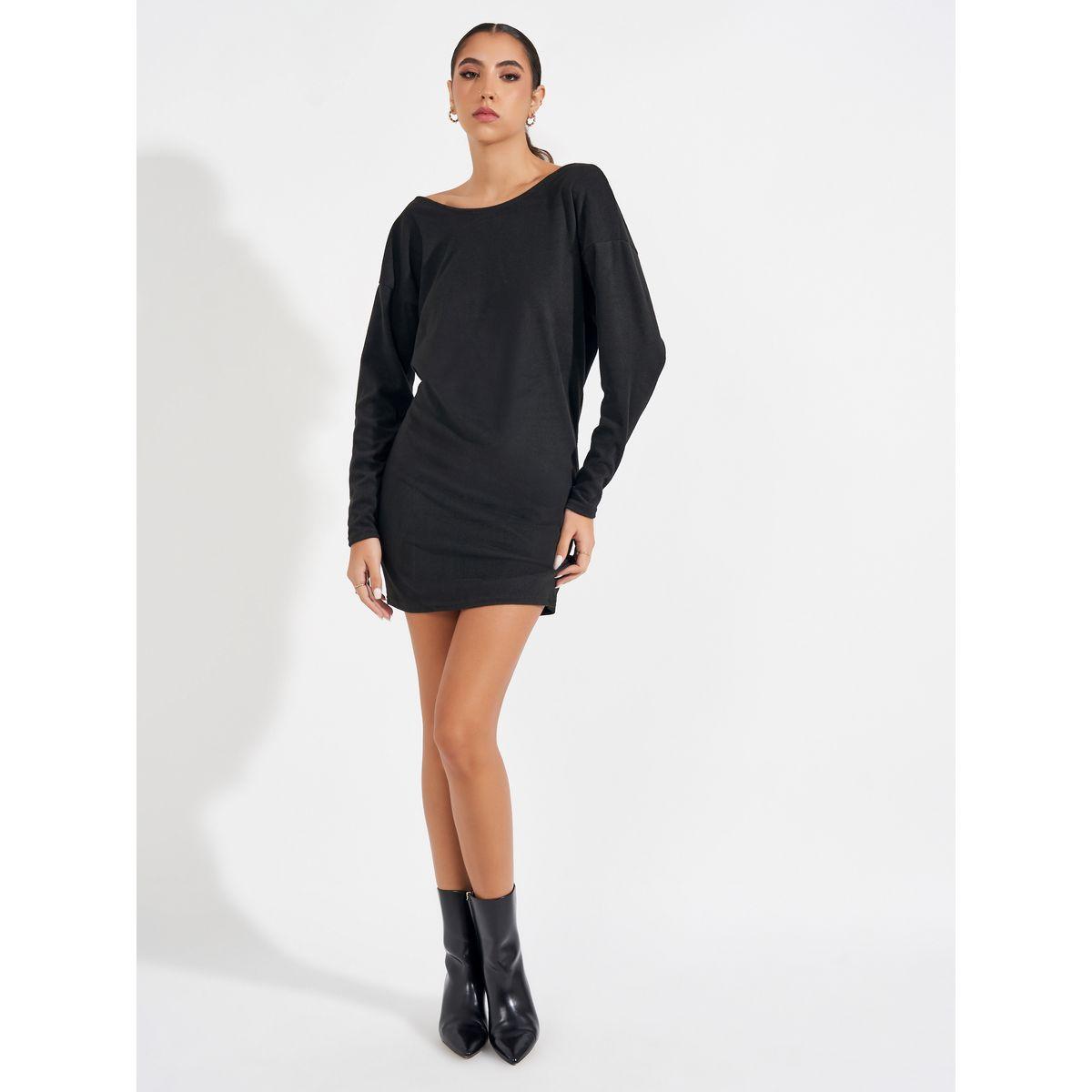 فستان قصير بظهر مكشوف وتفاصيل دانتيل-women-clothing-dresses-image-2