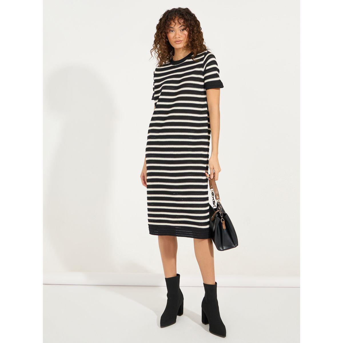 فستان مخطط محبوك بطول الركبة-women-clothing-dresses-image-4