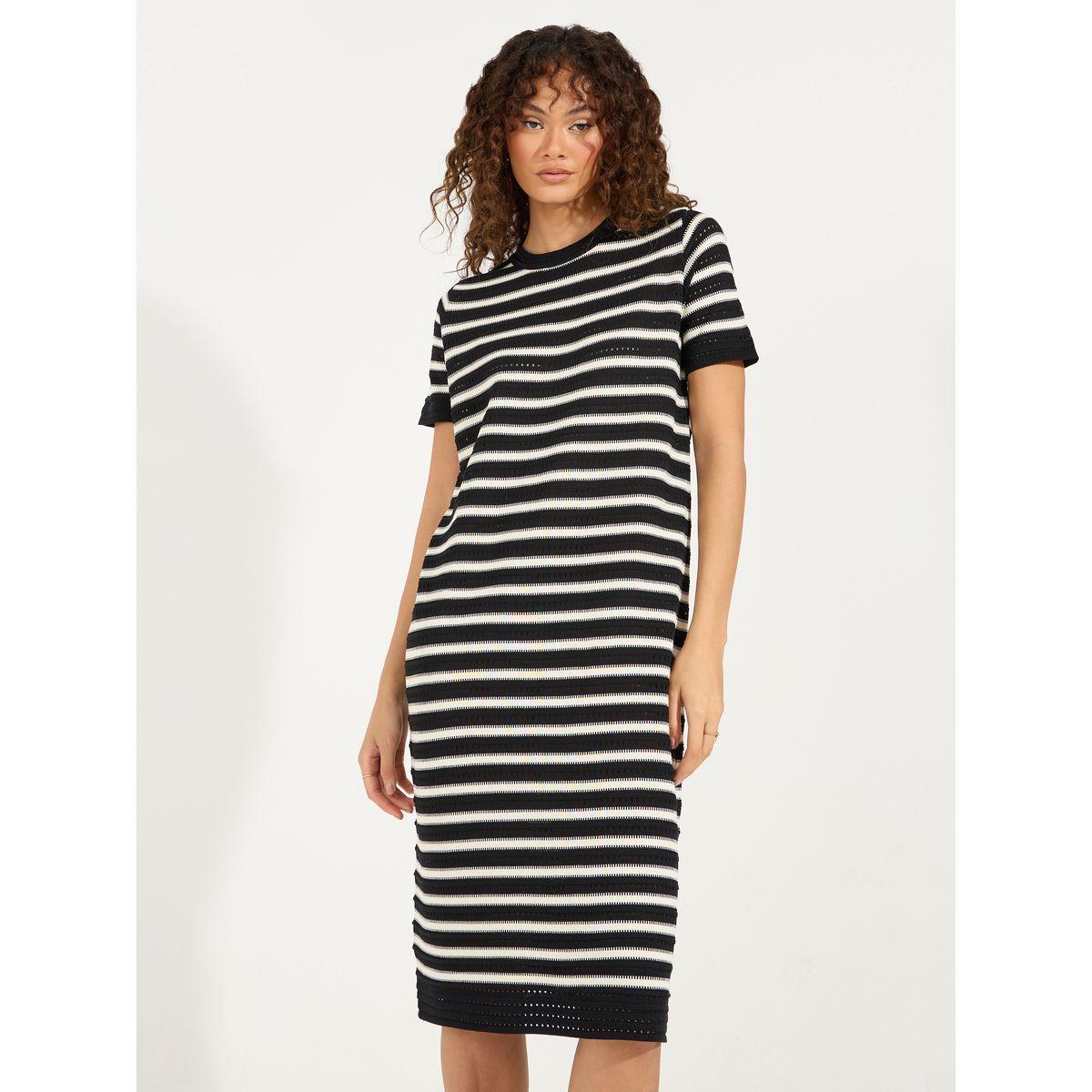 فستان مخطط محبوك بطول الركبة-women-clothing-dresses-image-5