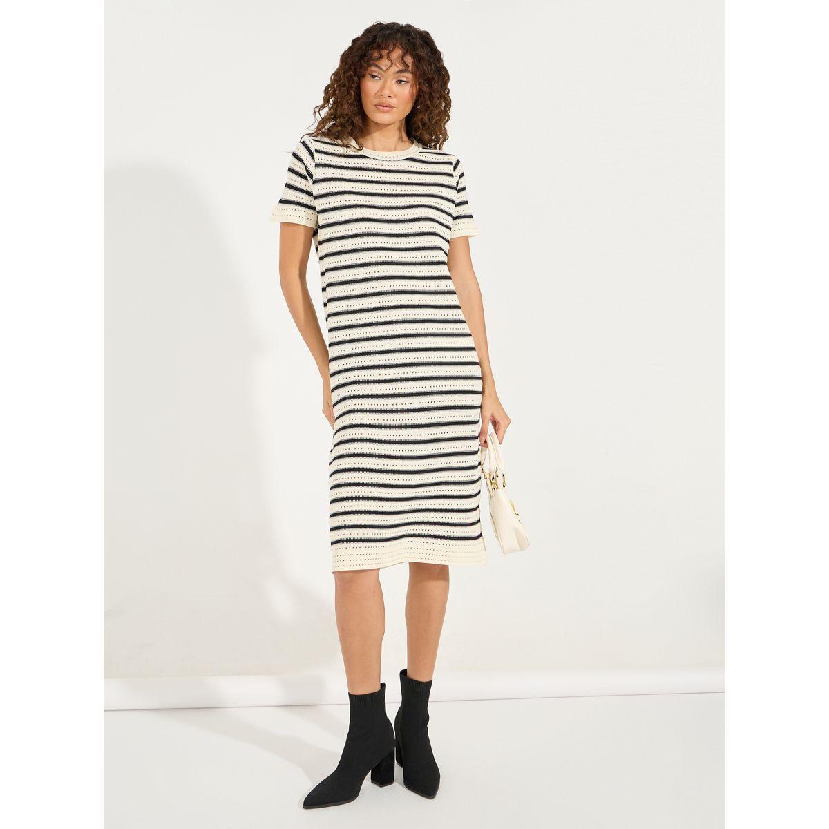 فستان مخطط محبوك بطول الركبة-women-clothing-dresses-image-4