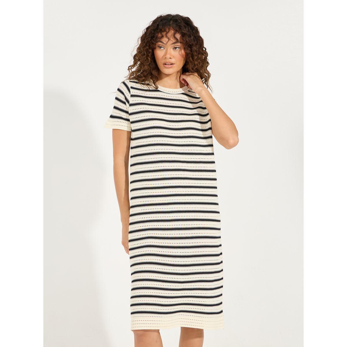 فستان مخطط محبوك بطول الركبة-women-clothing-dresses-image-5
