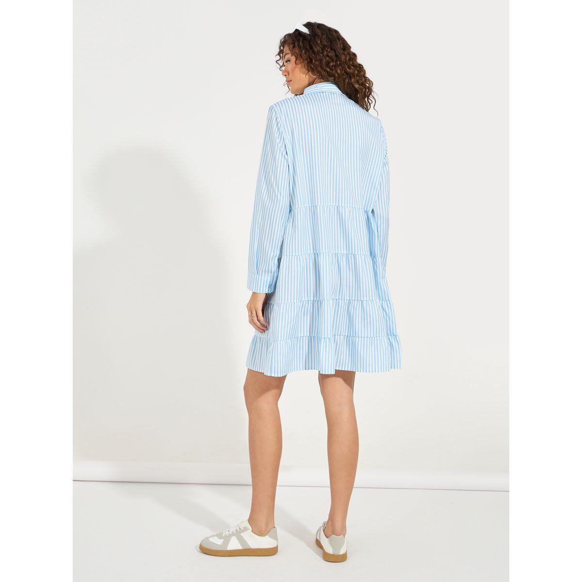 Styli Striped Button Down Shirt Mini Dress-women-clothing-dresses-image-6