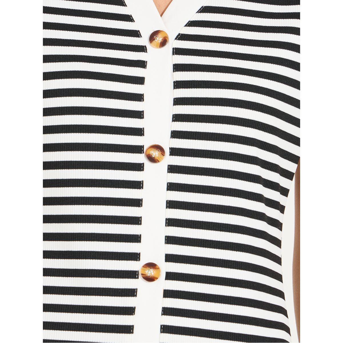 فستان مخطط بطول الركبة مع أزرار-women-clothing-dresses-image-3