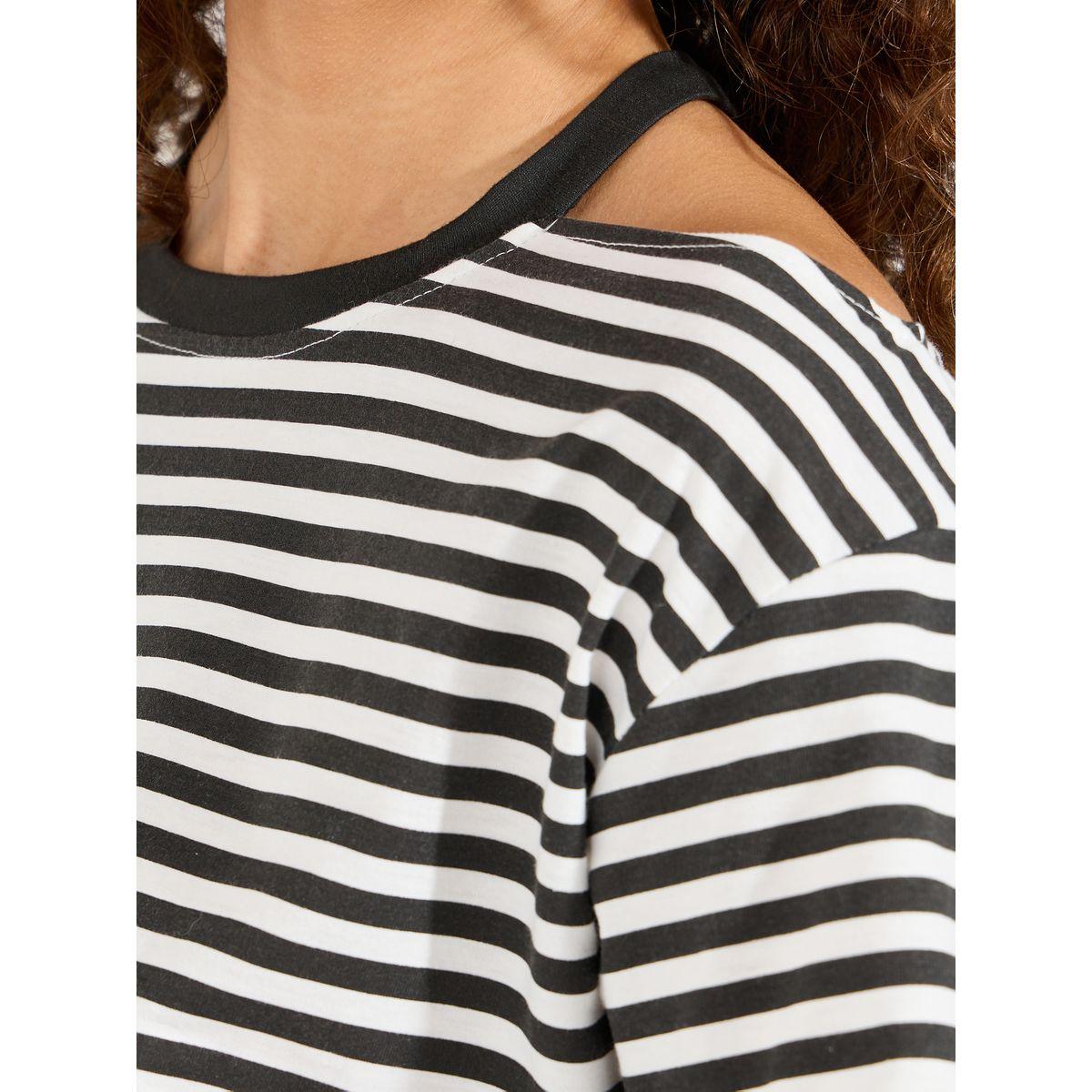 فستان مخطط بطول الركبة مع أكتاف مكشوفة-women-clothing-dresses-image-3