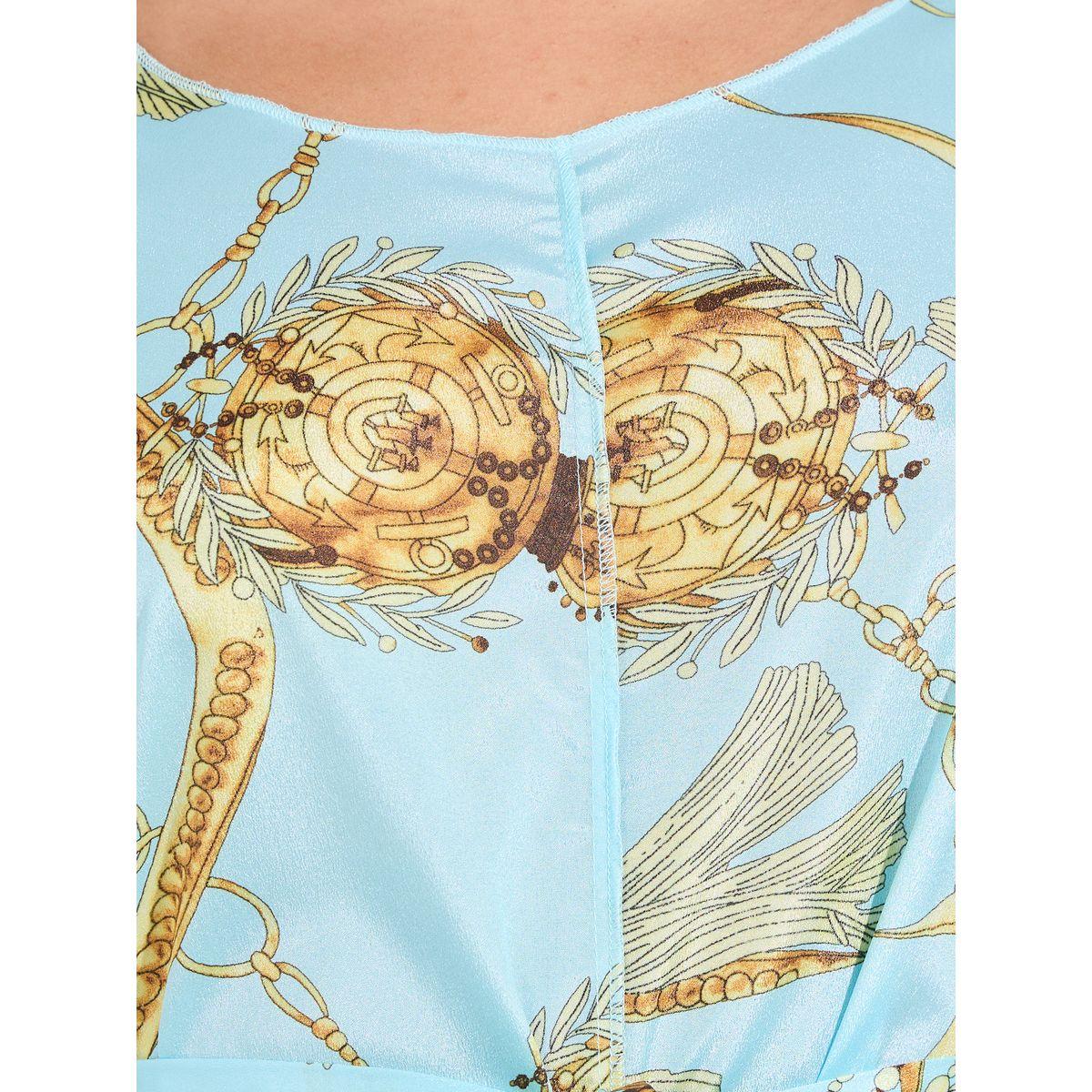 Styli Chain Print Jalabiya with Tie Belt-women-arabicclothing-jalabiyas-image-3