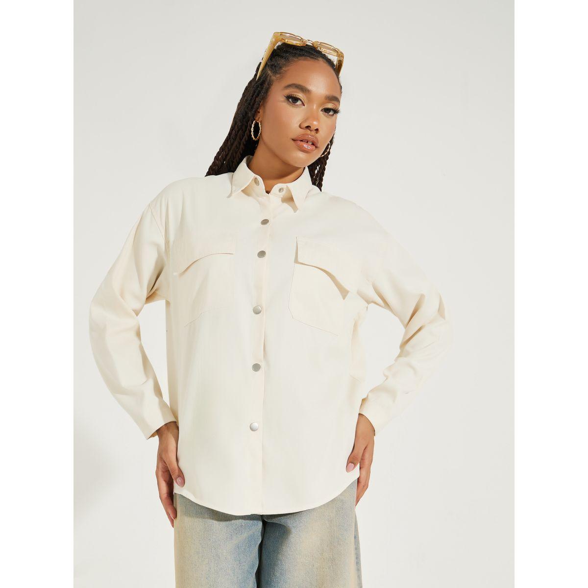 جاكيت فضفاض بتفاصيل جيوب بطية-women-winterwear-coatsandjackets-jackets-image-4