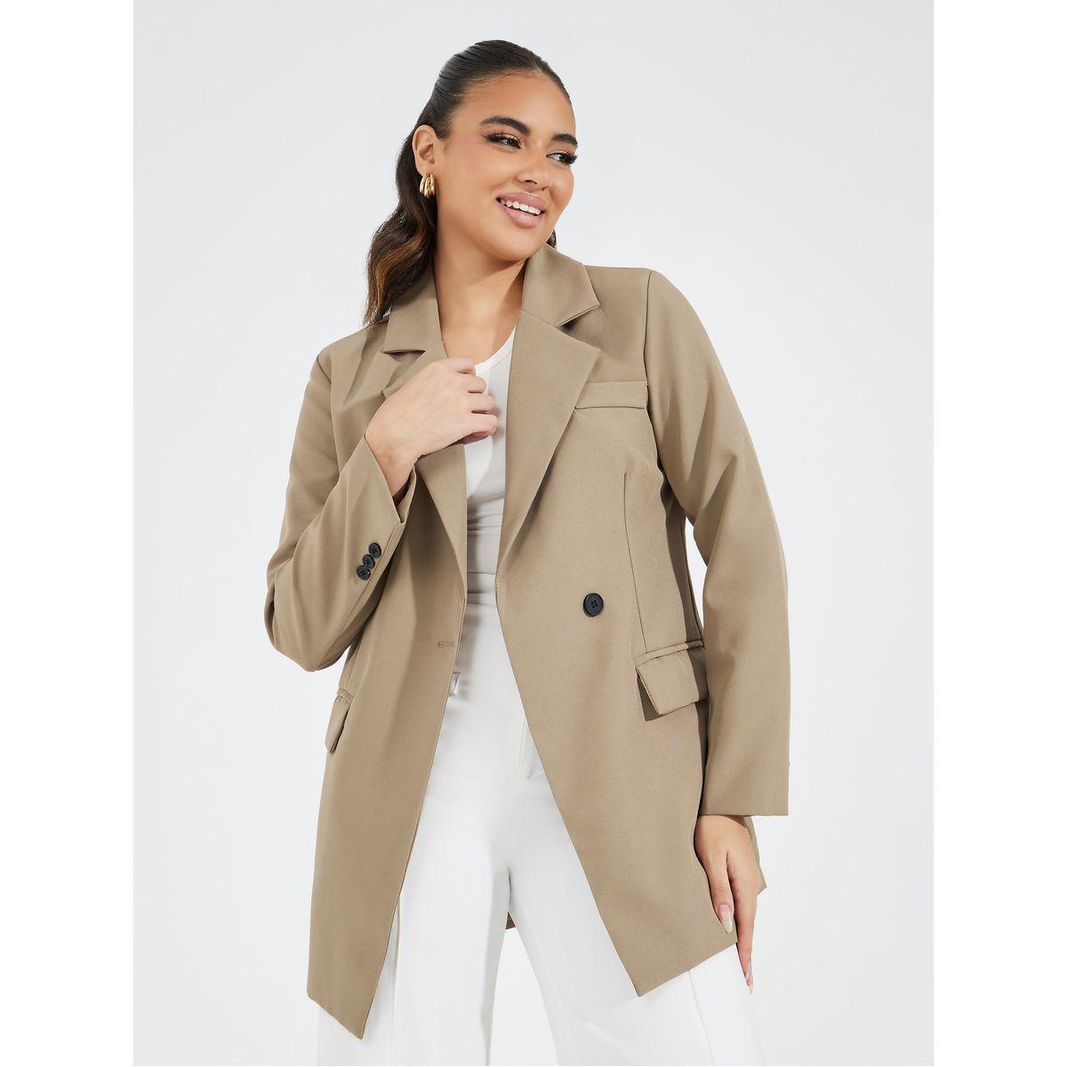 Styli Regular Fit Longline Blazer-women-clothing-coatsandjackets-blazers-image-1