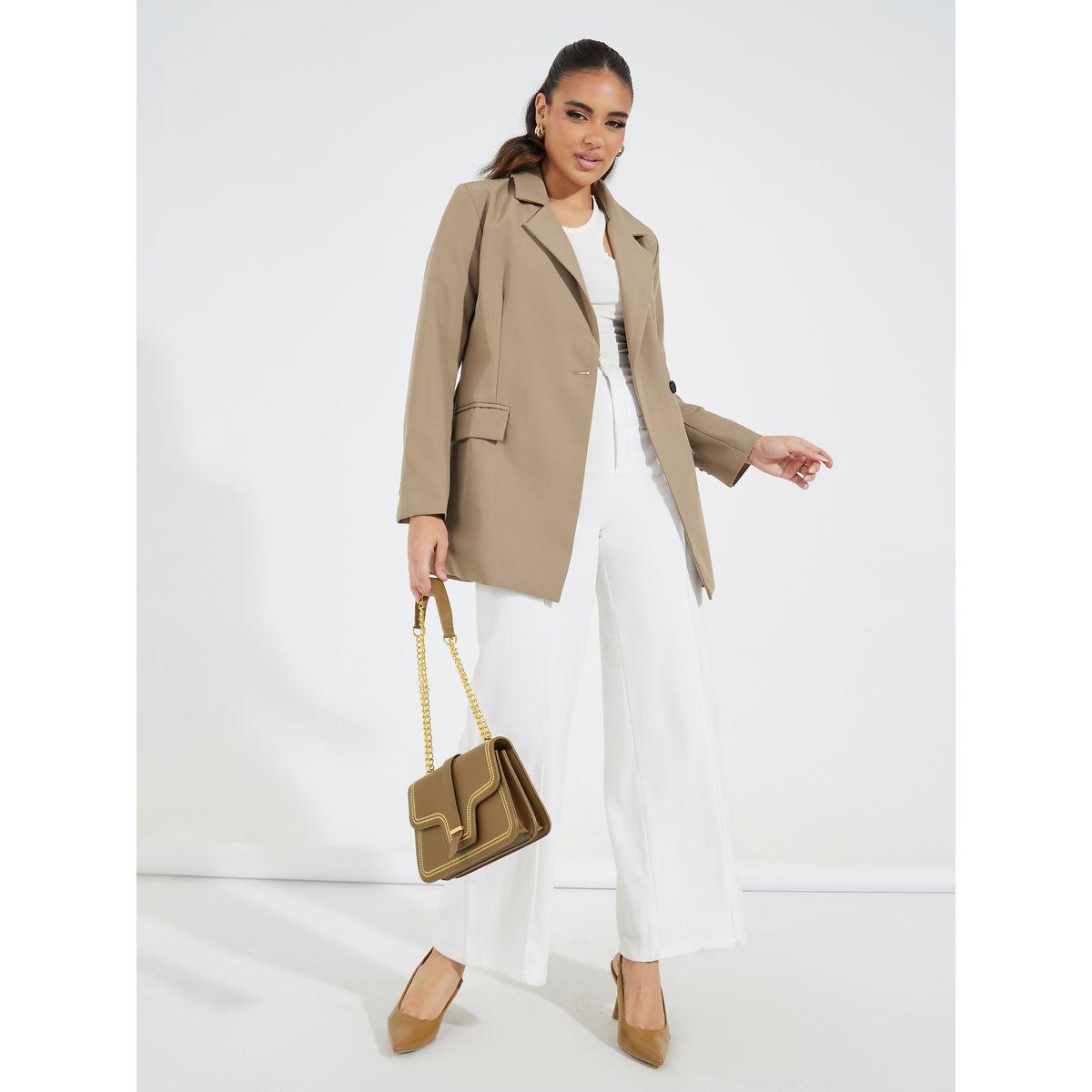 Styli Regular Fit Longline Blazer-women-clothing-coatsandjackets-blazers-image-3