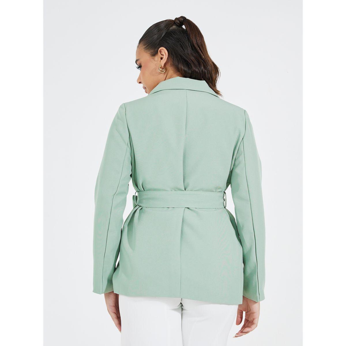 بليزر بقصة عادية مع أربطة-women-clothing-coatsandjackets-blazers-image-5