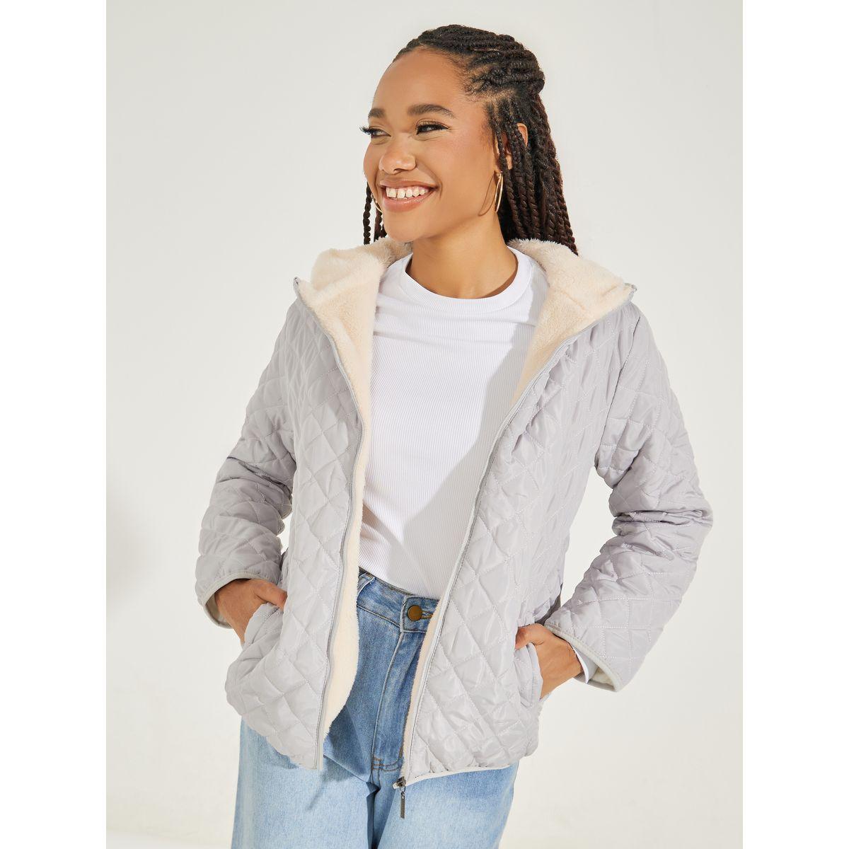 Styli Faux Fur Inner Effect Regular Fit Light Coat-women-clothing-coatsandjackets-coats-image-3