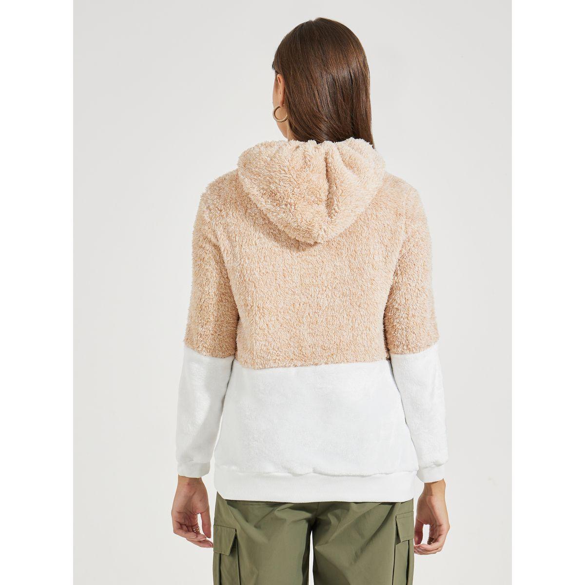 هودي فليس بنمط كتل الالوان مع قصة عادية-women-winterwear-hoodiesandsweatshirts-hoodies-image-5